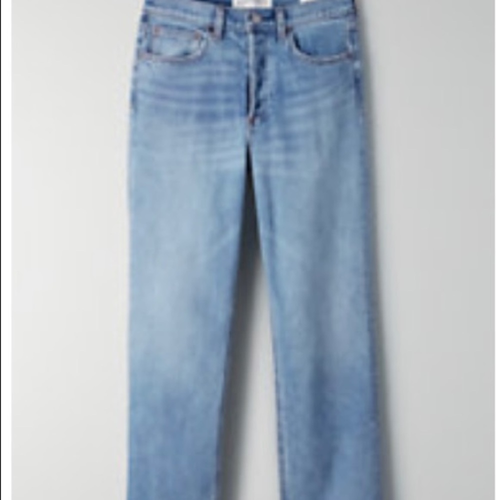 The Arlo high rise straight jeans